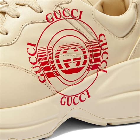 gucci rhyton logo print.